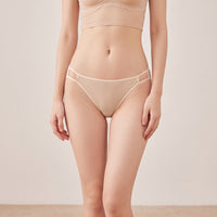 Silk Low-Rise Cut-Out Bikini Briefs- 70G