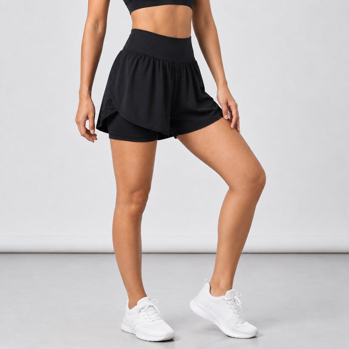 Flowy Layered Active Shorts