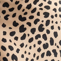 Silk Satin Midi Skirt- Daisy/ Leopard Print