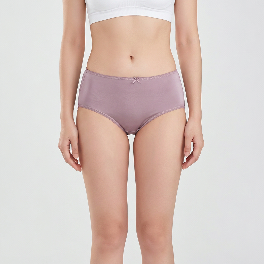 Silk Mid-Rise Bikini Briefs- 110G