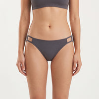 Silk Low-Rise Cut-Out Bikini Briefs- 70G