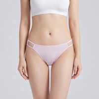 Silk Low-Rise Cut-Out Bikini Briefs- 70G